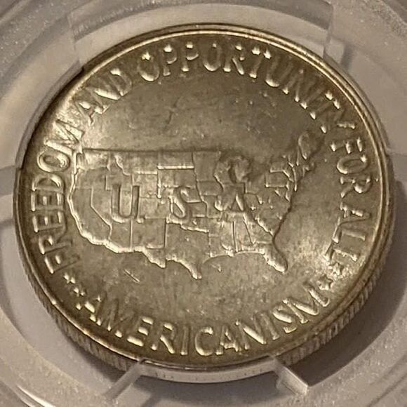 1952 Washington Carver Commemorative Silver Half Dollar MS63 PCGS GSH - Picture 4 of 4